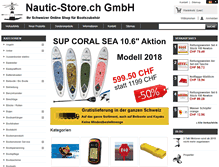 Tablet Screenshot of nautic-store.ch